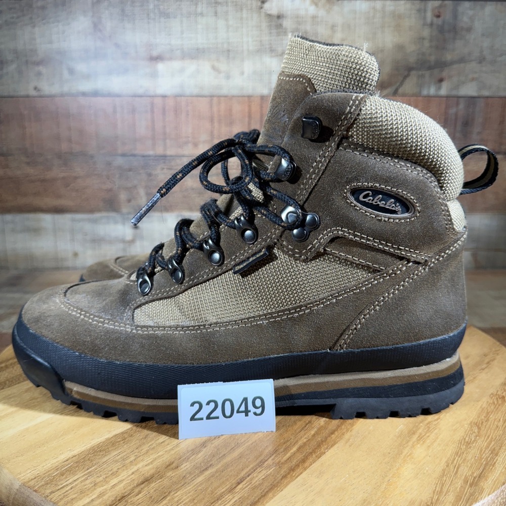 Cabela's Hiking Boots Women 10 Brown Waterproof Dry-Plus Suede Trail Shoes